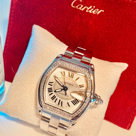 Cartier Watch Roadster With Diamonds "Vintage" - Picture 3 of 10